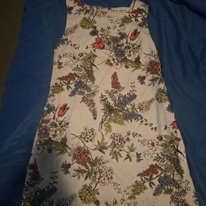 Abercrombie & Fitch Floral Mini Shift Dress - Blue / Multicolor